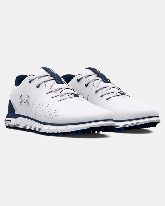 Men's UA HOVR™ Fade 2 Spikeless Golf Shoes, White, pdpMainDesktop image number 3